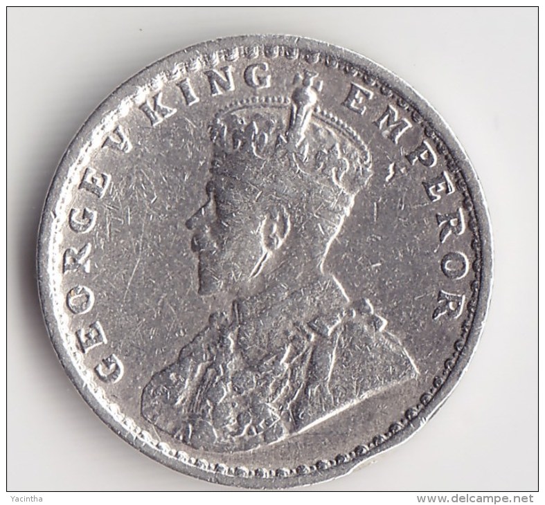 @Y@    Brittisch India   2 Annas  1917 Argent  (3041) - Inde