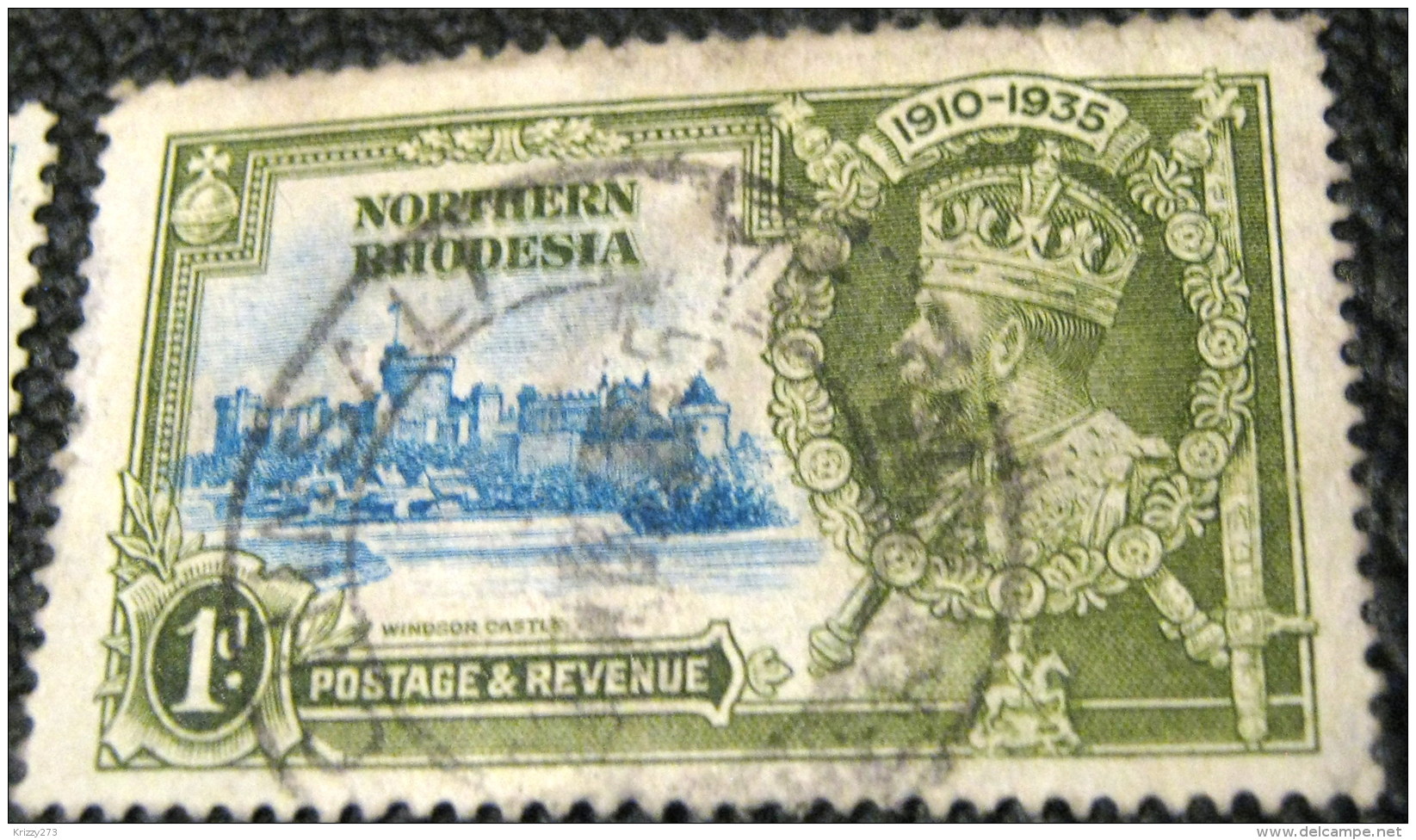 Northern Rhodesia 1935 The 25th Anniversary Of Accession Of King George V 1d - Used - Rhodésie Du Nord (...-1963)