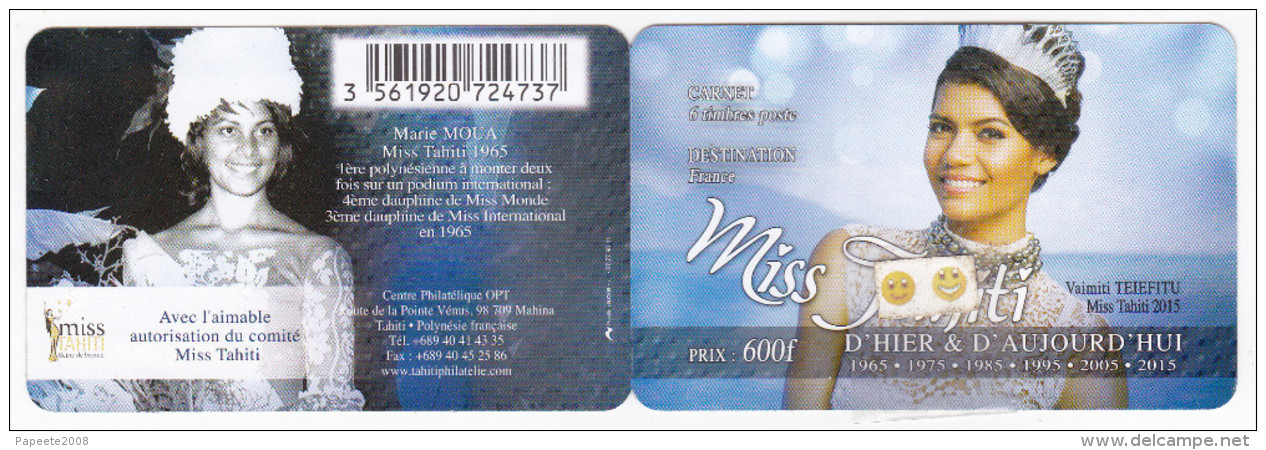 Polynésie Française / Tahiti - Miss Tahiti - Carnet De 6 Timbres - Neufs / 2016 - Autres & Non Classés