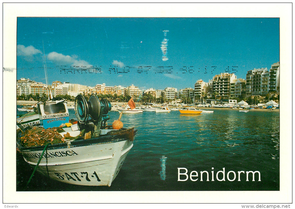 Benidorm, Spain Postcard Posted 1996 Private Post Via UK - Alicante