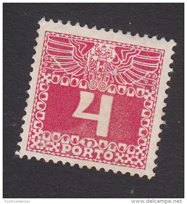 Austria, Scott #J36, Mint Hinged, Postage Due, Issued 1910 - Postage Due