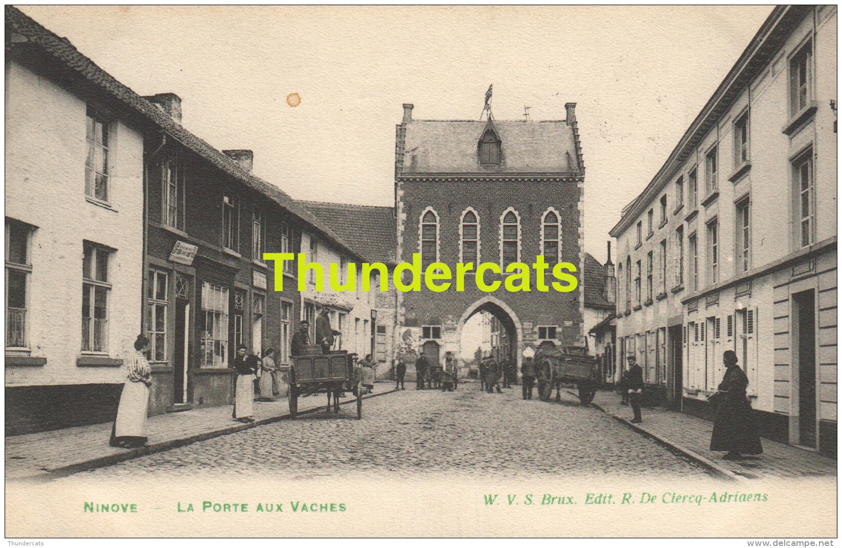 CPA NINOVE LA PORTE AUX VACHES - Ninove