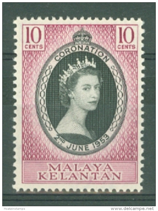 Malaya - Kelantan: 1953   Coronation      MH - Kelantan