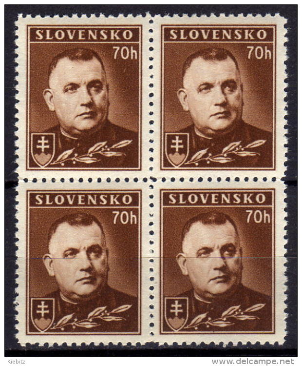 SLOWAKEI 1939 - MiNr: 68 YA  4er  ** / MNH - Neufs