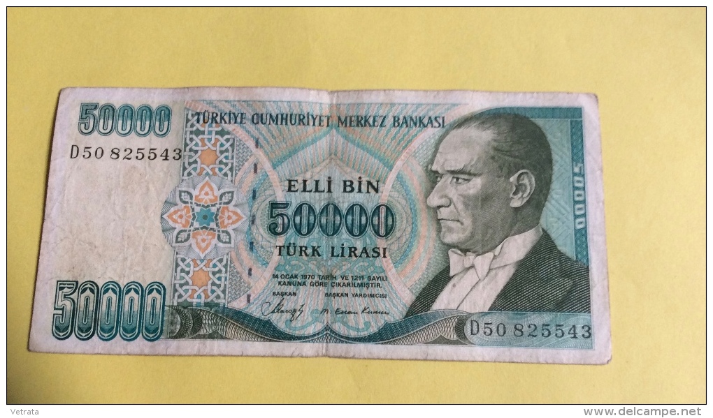 Turquie : Billet De 50 000 Lira, 1970 (50825543) - Turchia