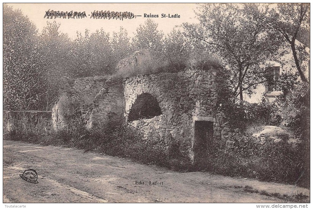 CPA 95 FOSSES RUINES ST LADIE - Fosses