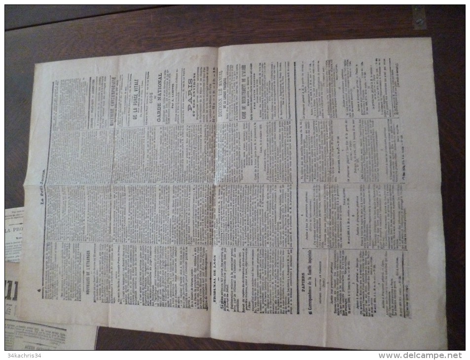 Journal Guerre De 1870 Le Petit Journal 4/11/1870 Siège De Paris,votes - 1850 - 1899