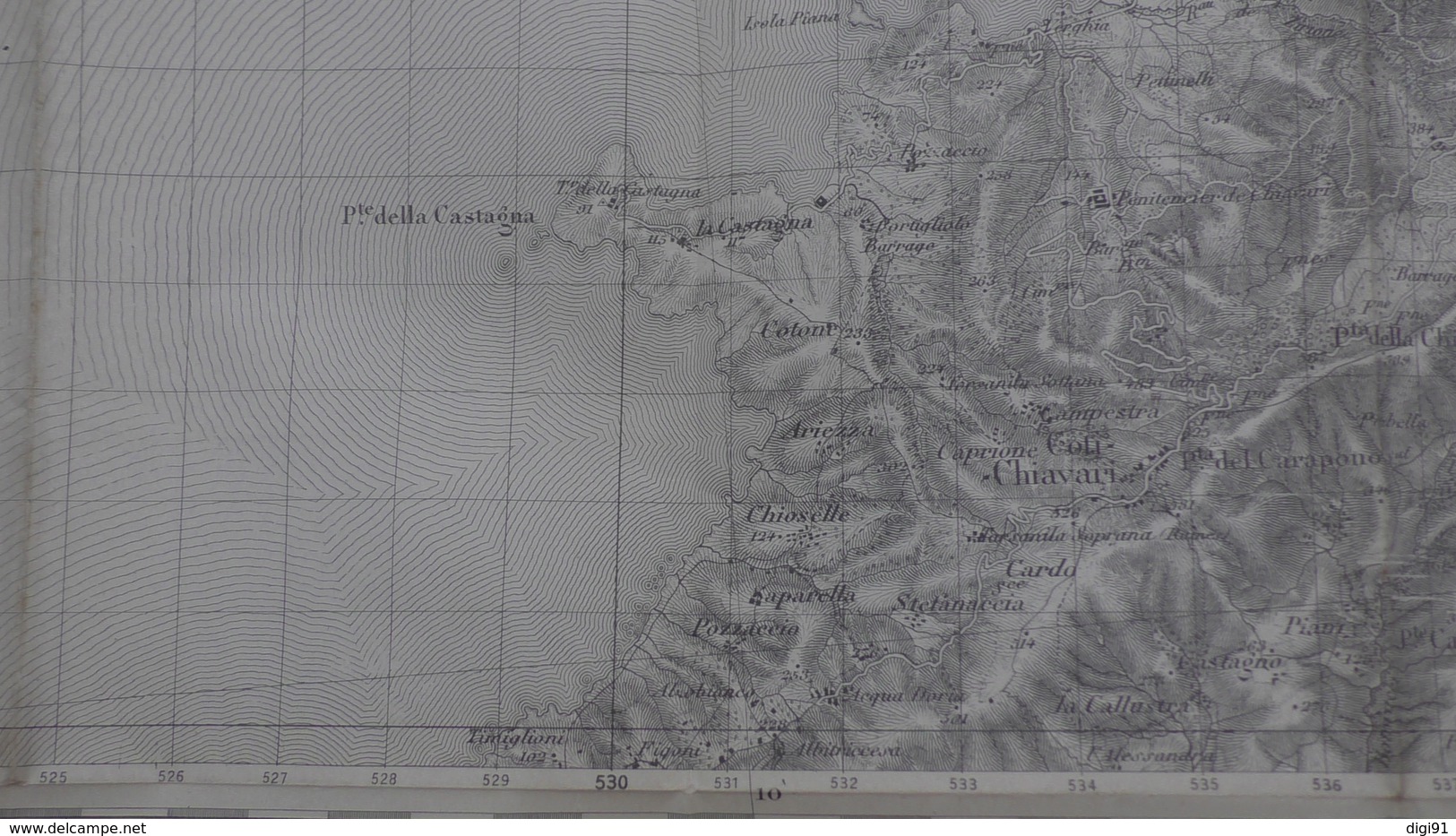 AJACCIO ILES SANGUINAIRES COLI CHIAVARI  PIETROSELLA PORTICCIO BISMAO CRISPOLAGGIO COL DE CIRADELLA  LA CROCATA - Geographical Maps