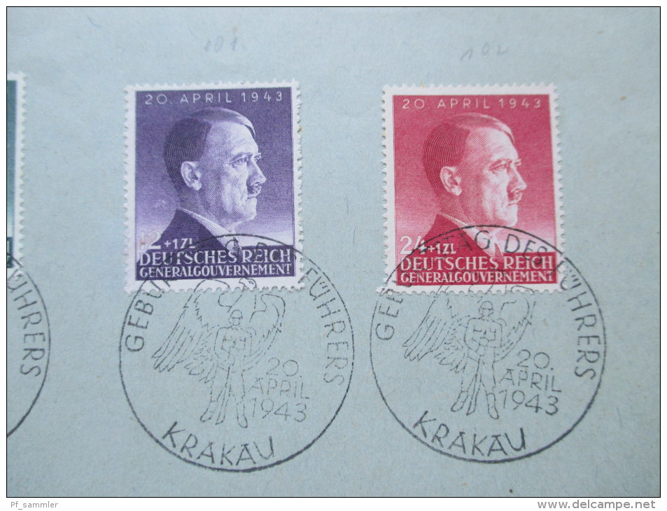 DR / Generalgouvernement 1942 - 44 FDC / Sonderstempel / Belege 22 Stück! Auch ein R-Brief! Toller Posten!!