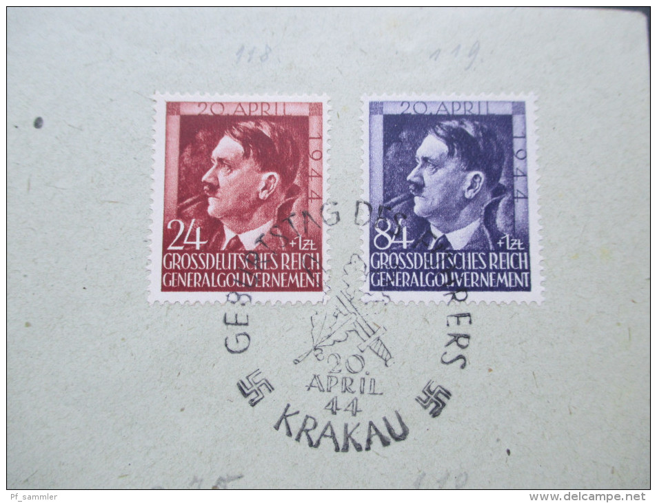 DR / Generalgouvernement 1942 - 44 FDC / Sonderstempel / Belege 22 Stück! Auch ein R-Brief! Toller Posten!!