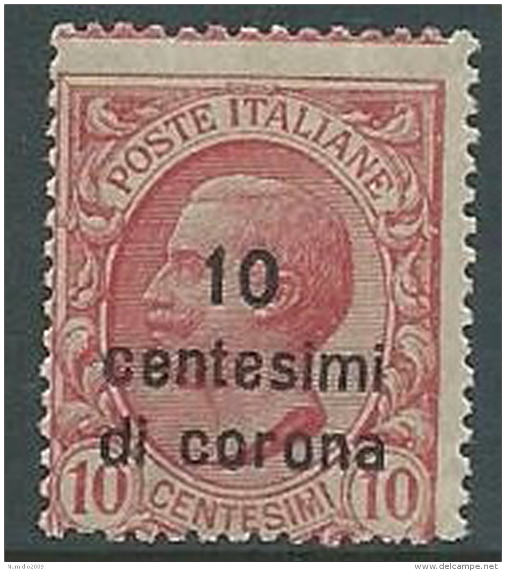 1921-22 DALMAZIA EFFIGIE 10 CENT MNH ** - P13-10 - Dalmatië