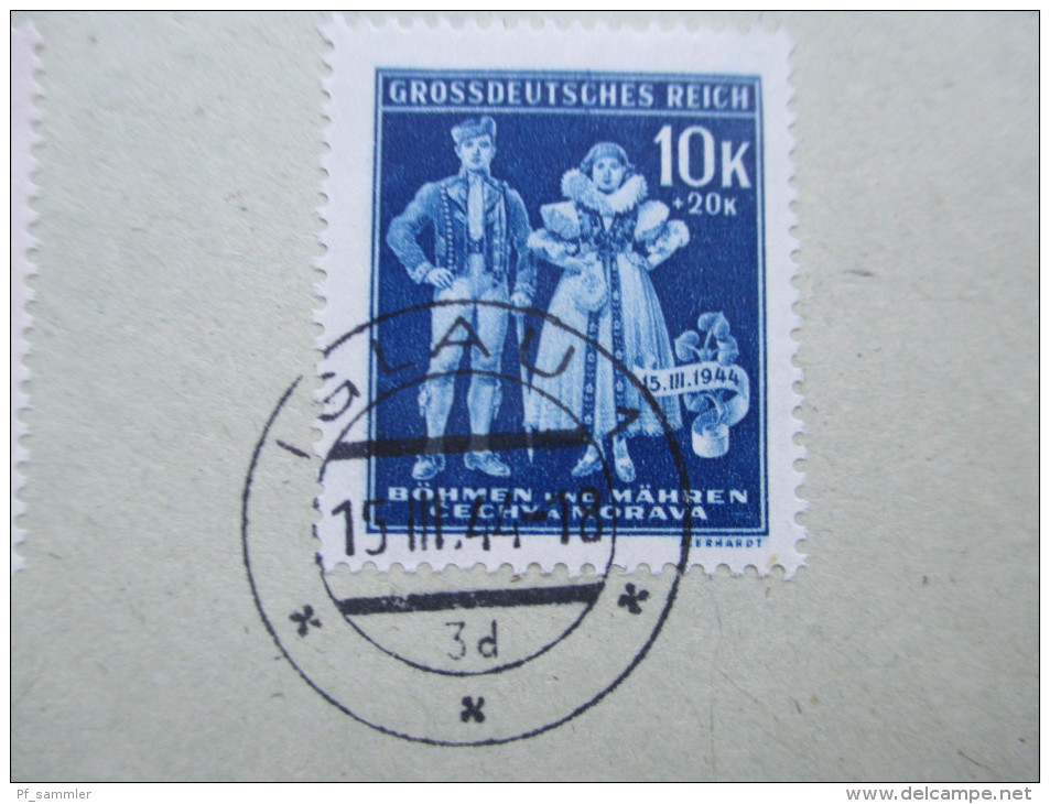 Böhmen Und Mähren 1943 / 44 FDC / R-Brief 3 Stück!! Iglau 1. Sauber Gestempelt! - Brieven En Documenten