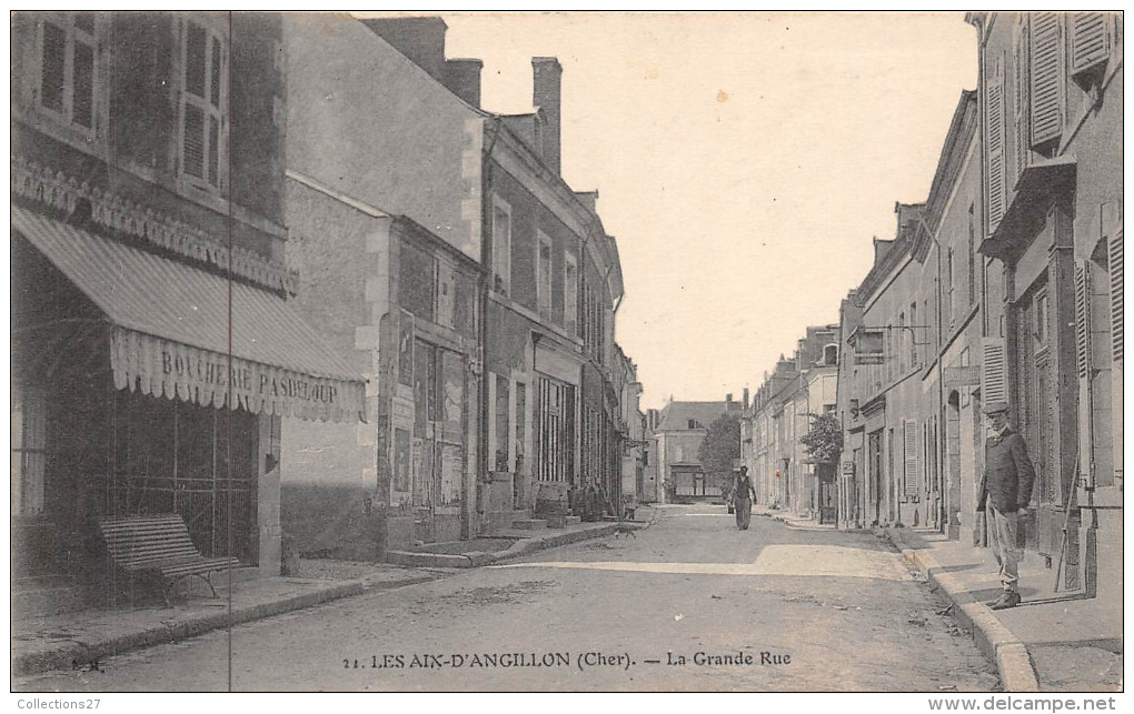 18-LES-AIX-D'ANGILLON- LA GRANDE RUE - Les Aix-d'Angillon