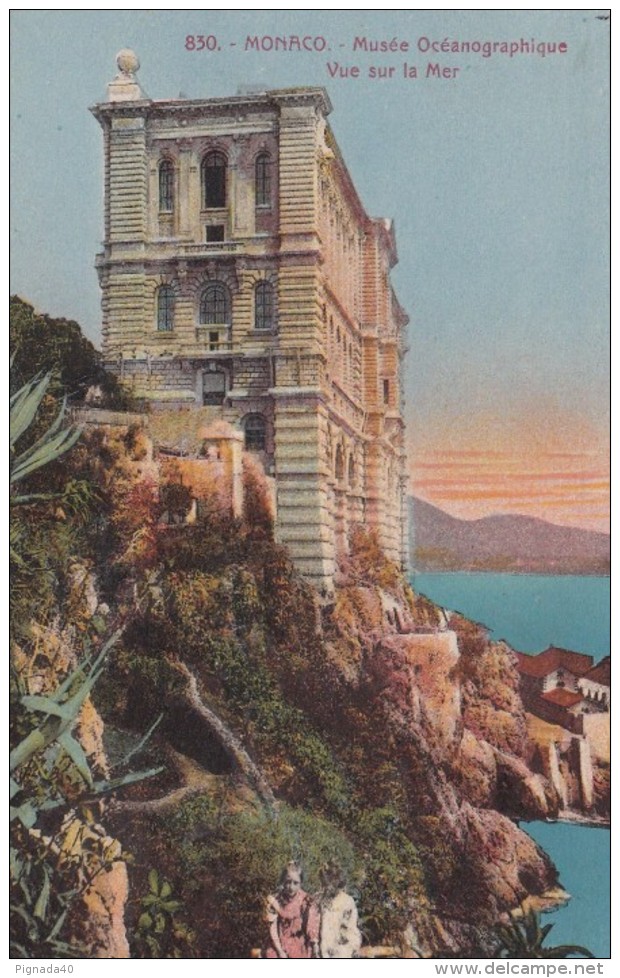 G , Cp , MONACO , Musée Océanographique , Vue Sur La Mer - Oceanographic Museum