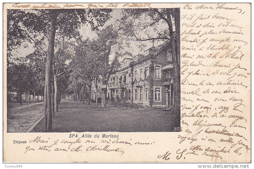 Spa - Allée Du Marteau (EG, Précurseur, 1901) - Spa