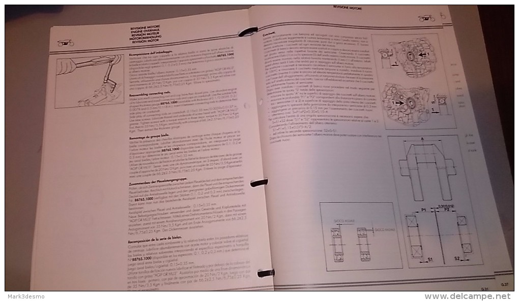 Ducati 600 750 900 SS Superlight '94-95-96 Manuale Officina Originale Workshop Manual-manuel D´atelier-Werkstatthandbuch - Motores