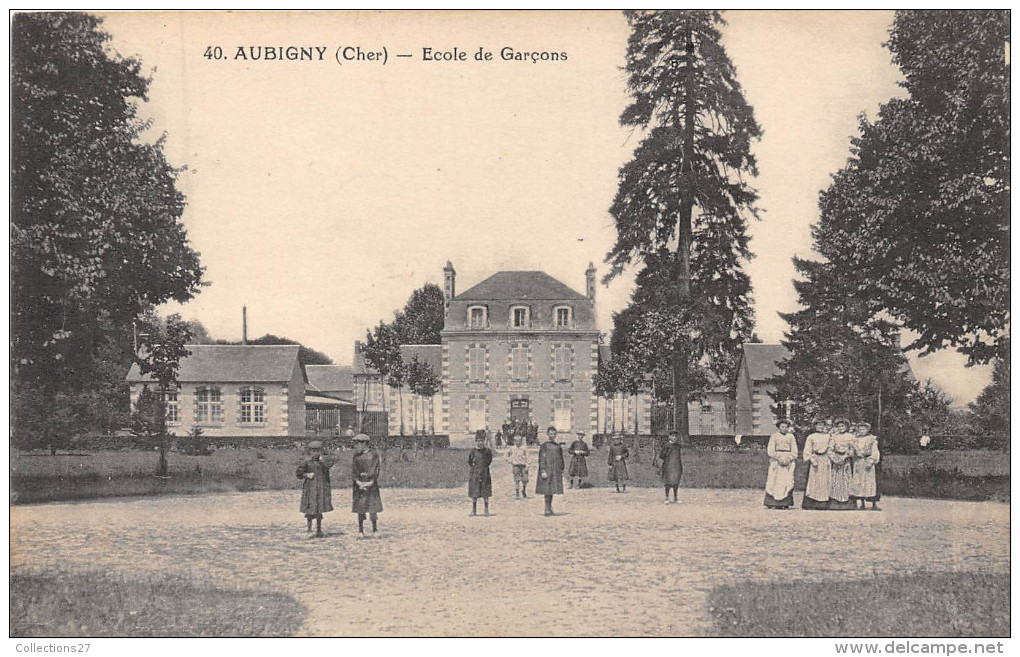 18-AUBIGNY- ECOLE DE GARCONS - Aubigny Sur Nere