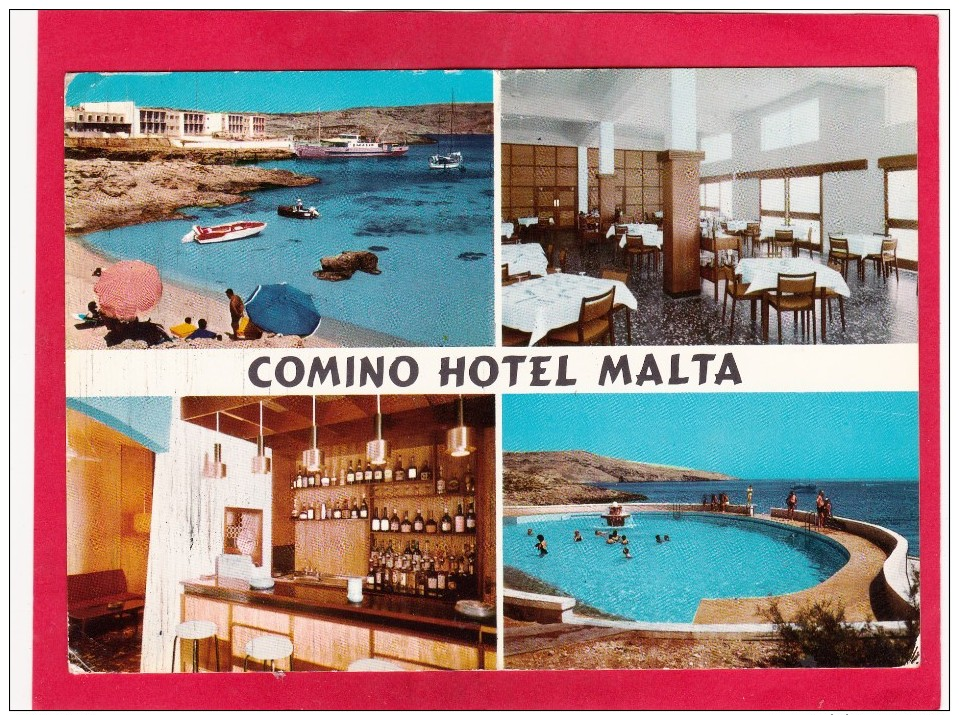 Post Card,Multi View Of Comino Hotel,Malta,Posted ,L37. - Malta