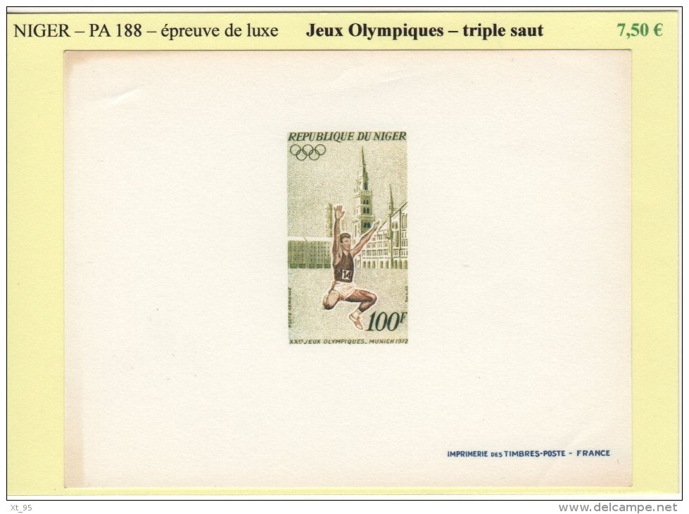 Niger - PA 188 - Jeux Olympiques - Triple Saut - Epreuve De Luxe - Niger (1960-...)