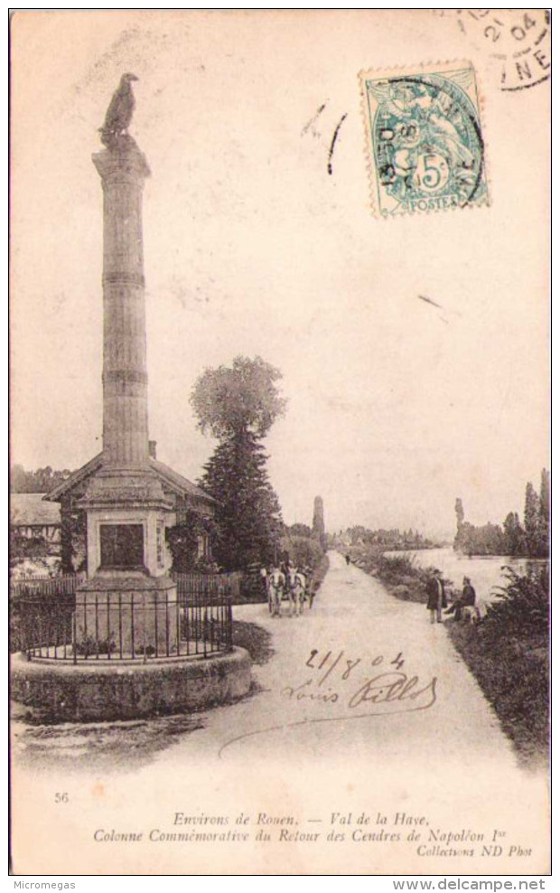 Environs De Rouen - Val De La Have - Colonne Commémorative Du Retour Des Cendres De Napoléon 1er - Rouen