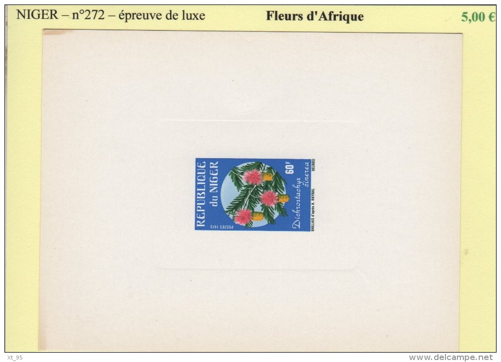 Niger - N°272 - Fleurs D Afrique - Epreuve De Luxe - Niger (1960-...)