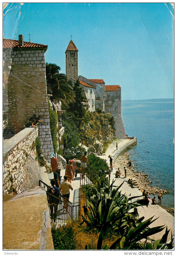 Rab, Croatia Postcard Posted 1968 Stamp - Croatia