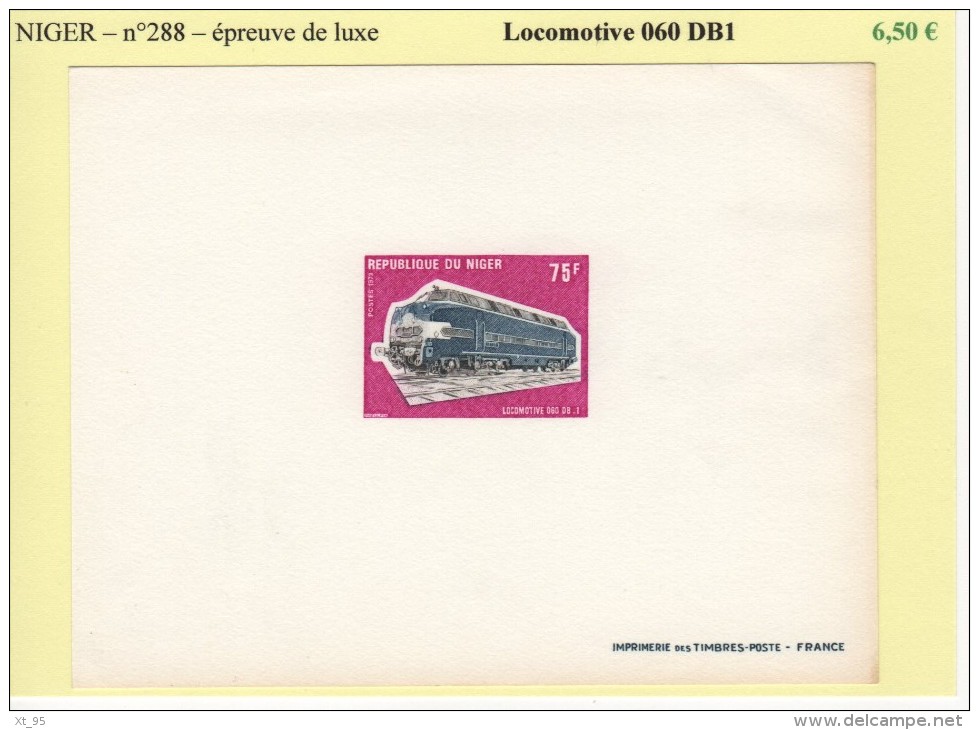 Niger - N°288 - Locomotive 060 DB1 - Epreuve De Luxe - Niger (1960-...)