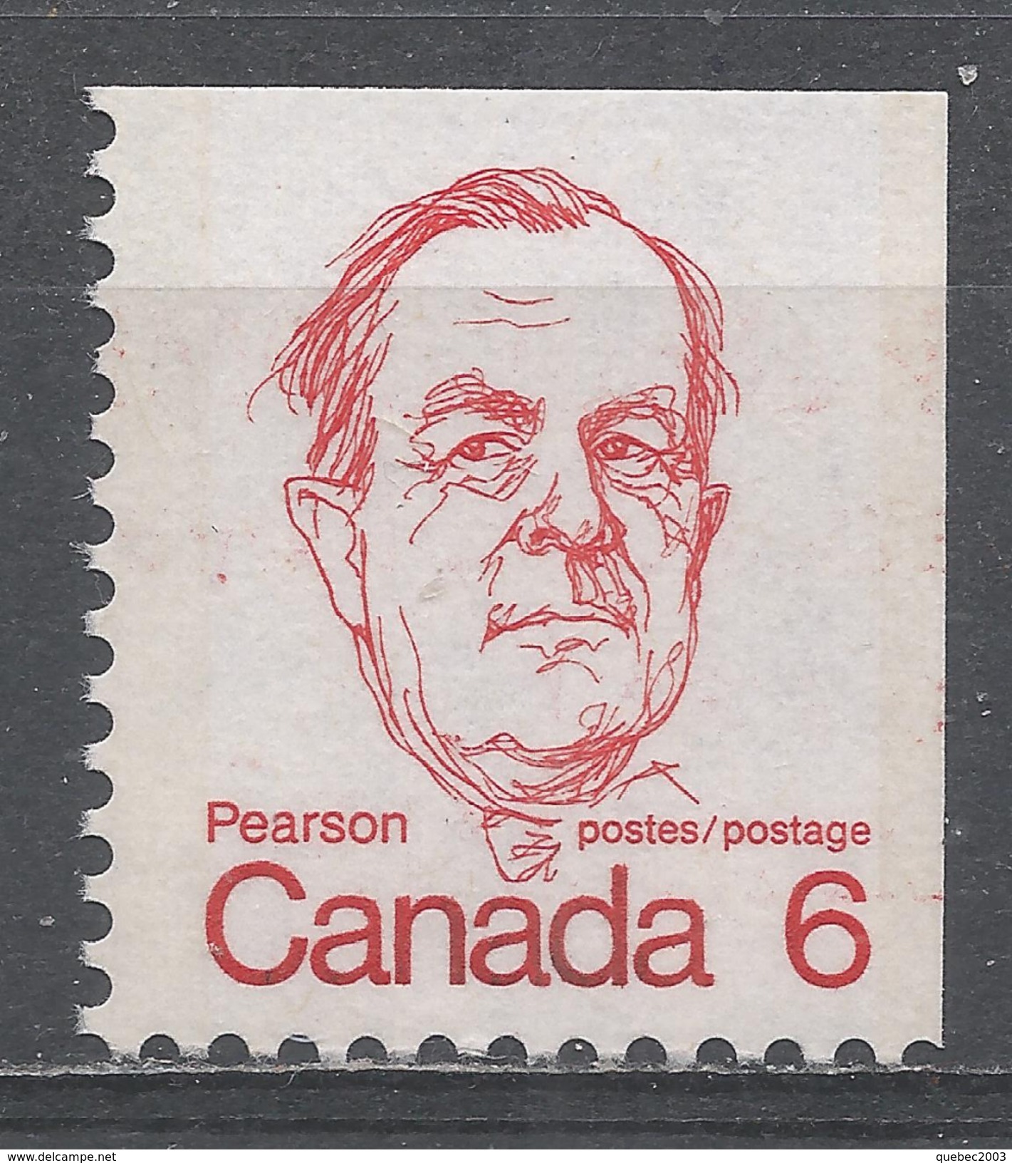 Canada 1974. Scott #591 (MNH) Lester B. Pearson, Former Prime Minister - Single Stamps