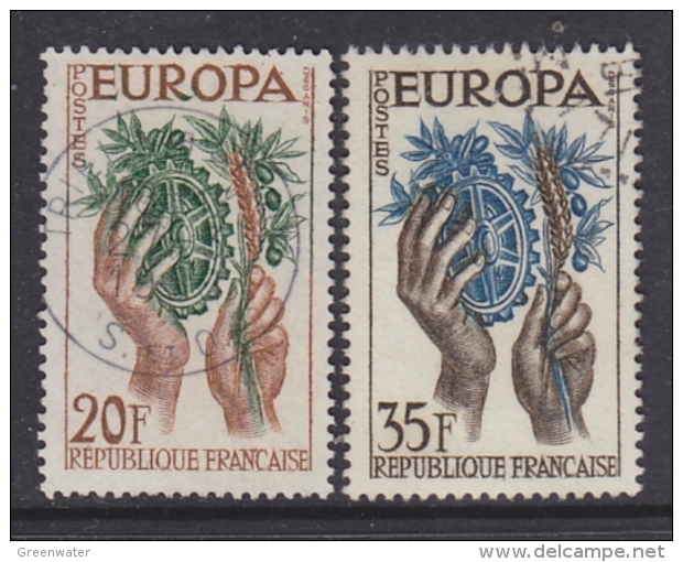 Europa Cept 1957 France 2v Used (31994C) - 1957