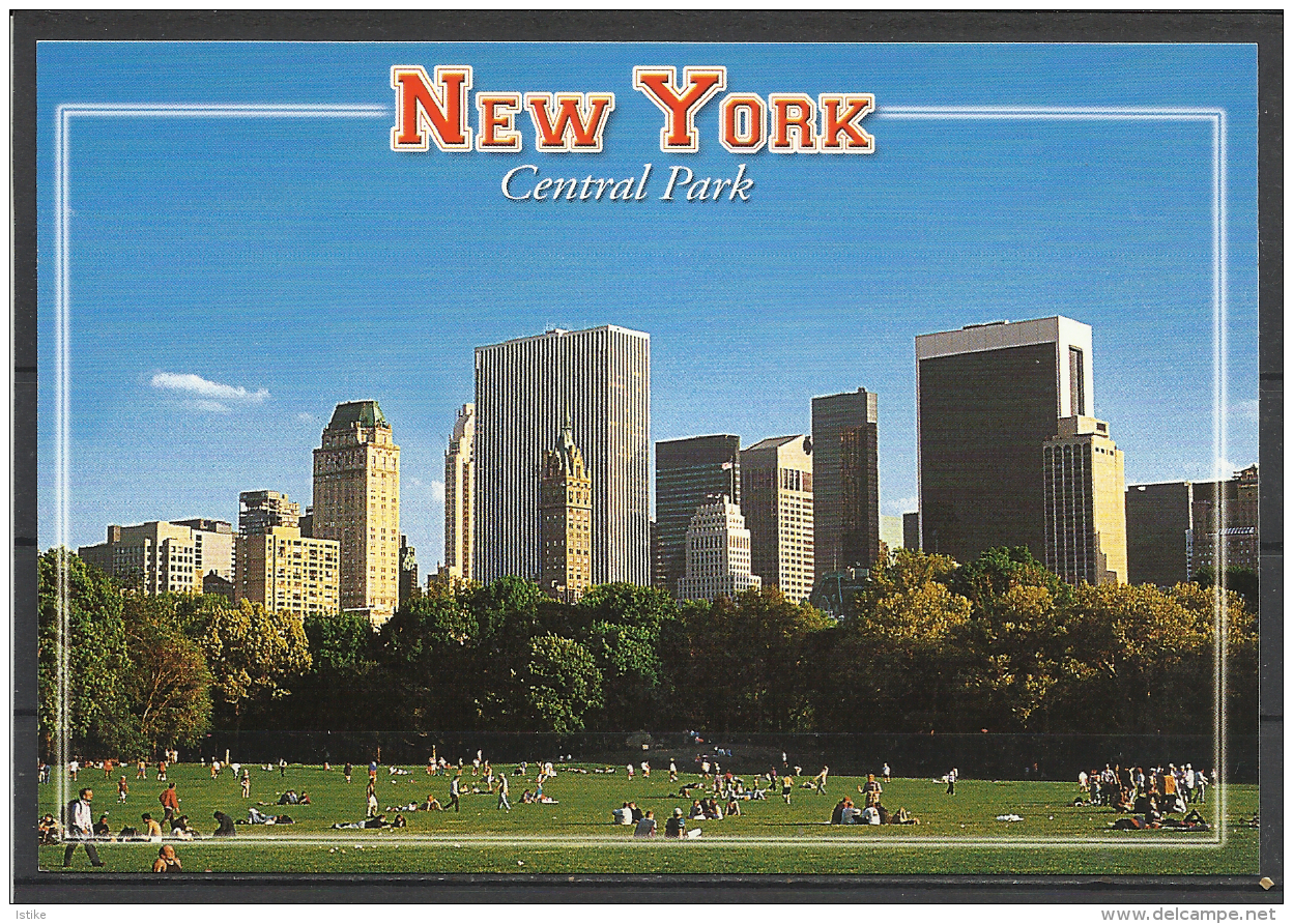 United States, New York City, A Moment Of Relax In Central Park, Partial  View . - Central Park