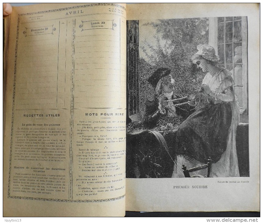 GRAND AGENDA ILLUSTRE pour l'année 1894 - GRANDS MAGASINS AU PRINTEMPS ALAIS (Gard) - Catalogue de Vente - En l'Etat