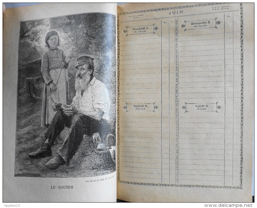 GRAND AGENDA ILLUSTRE pour l'année 1894 - GRANDS MAGASINS AU PRINTEMPS ALAIS (Gard) - Catalogue de Vente - En l'Etat