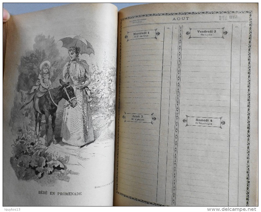 GRAND AGENDA ILLUSTRE pour l'année 1894 - GRANDS MAGASINS AU PRINTEMPS ALAIS (Gard) - Catalogue de Vente - En l'Etat