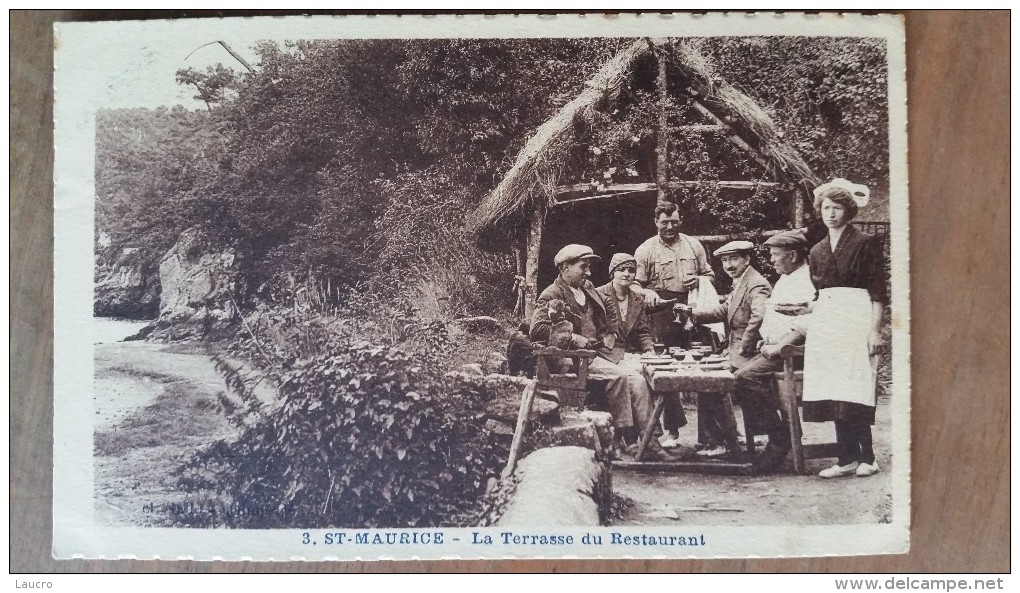 Saint Maurice. La Terrasse Du Restaurant. Édition Gallo - Clohars-Carnoët