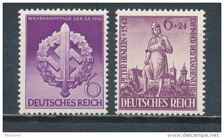 Deutsches Reich 818 + 819 ** Mi. 3,20 - Nuovi