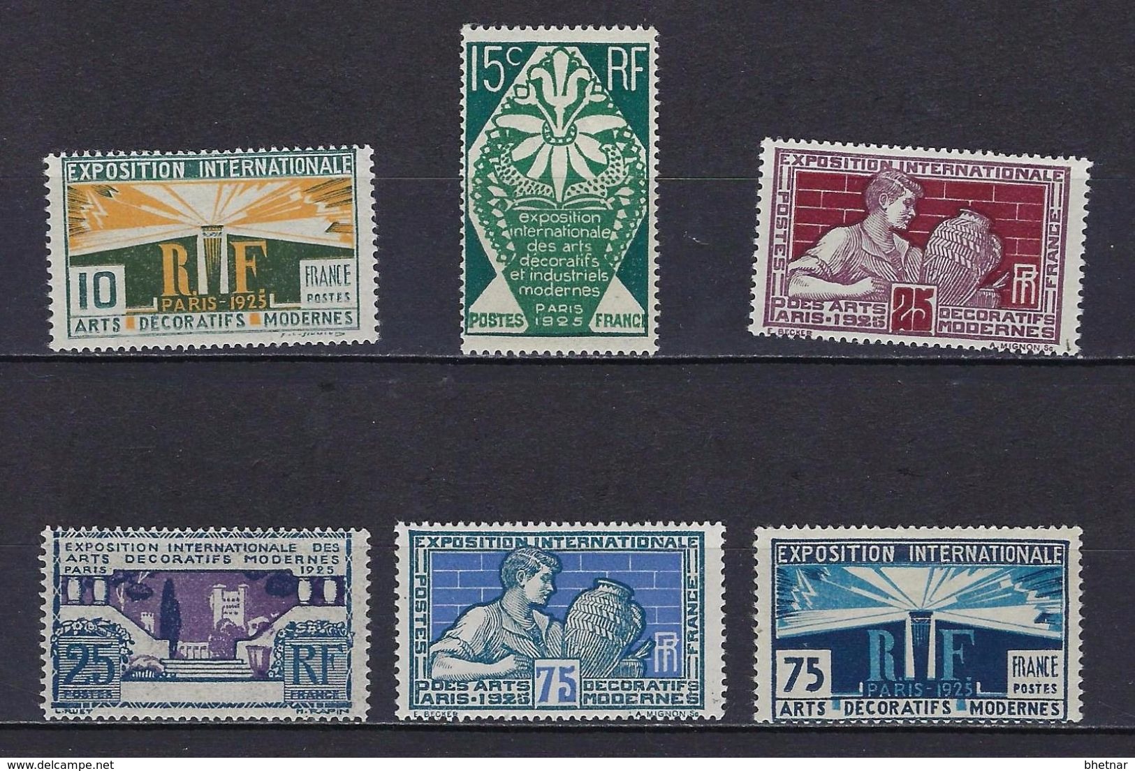 FR YT 210 à 215 " Exposition Des Arts Décoratifs " 1924-25 Neuf** - Unused Stamps