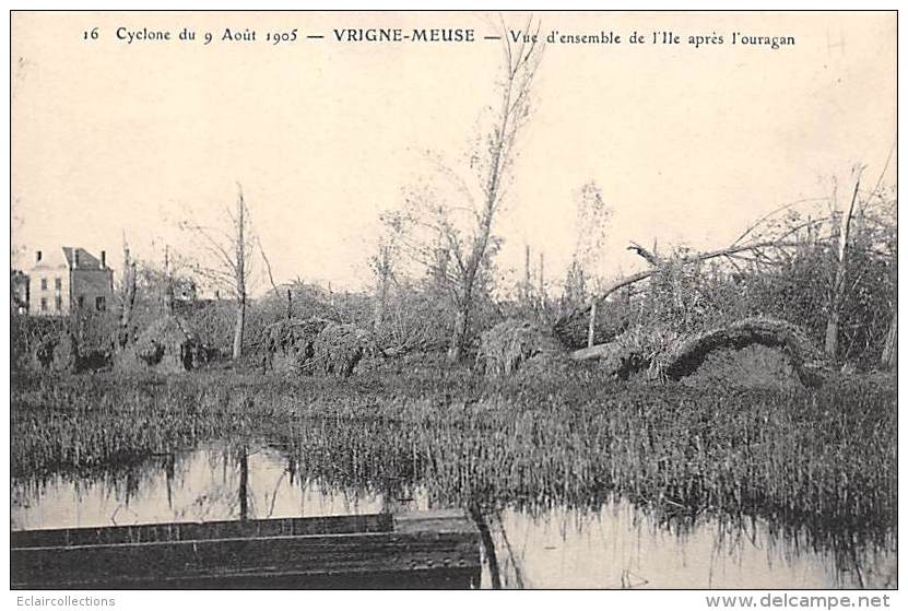 Vrigne-Meuse    08       Cyclone De 1905 .   L'ile  Après L'ouragan - Other & Unclassified