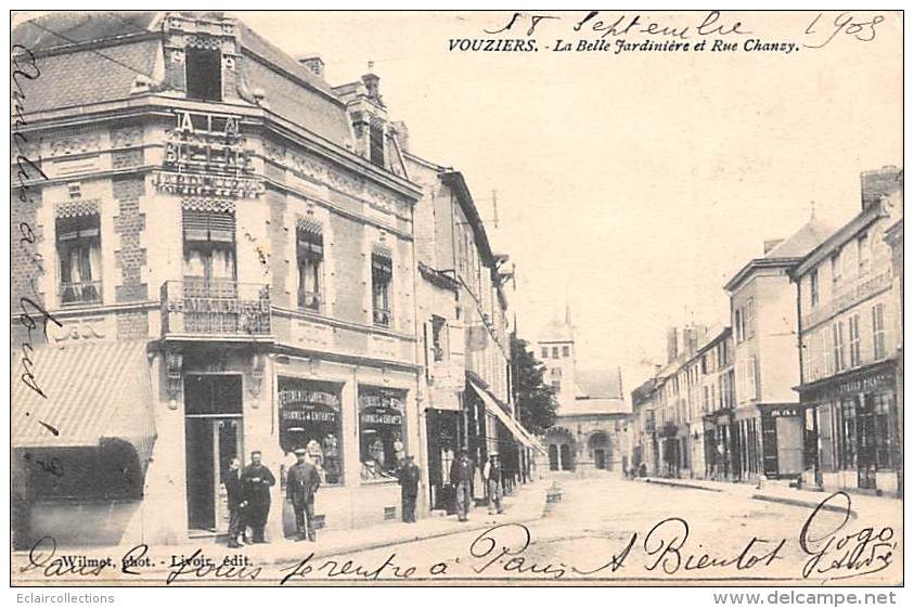 Vouziers    08        La  Belle Jardinière Et La Rue De Chanzy - Vouziers