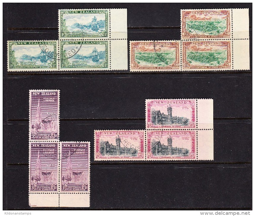 New Zealand 1948 Cancelled, Sc# , SG 692-695 - Used Stamps