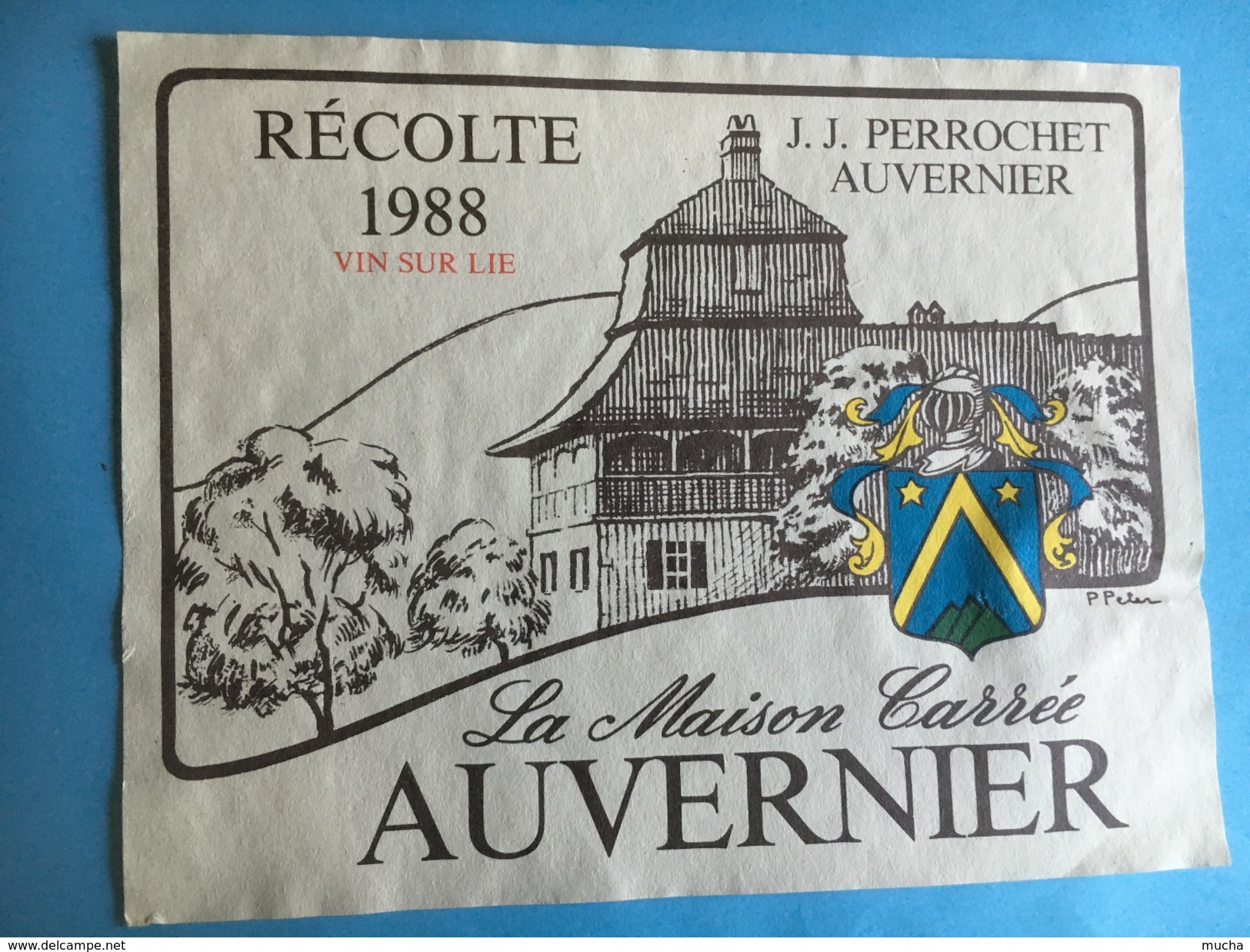 1592 - Suisse Neuchâtel Auvernier La Maison Carée Vin Sur Lie 1988 - Autres & Non Classés