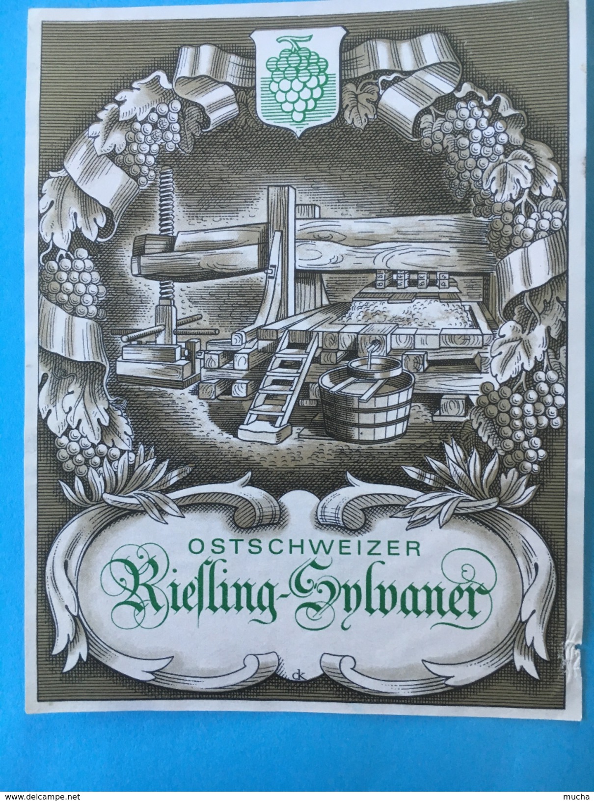 1603 - Suisse Ostschweiz  Riesling Sylvaner - Autres & Non Classés