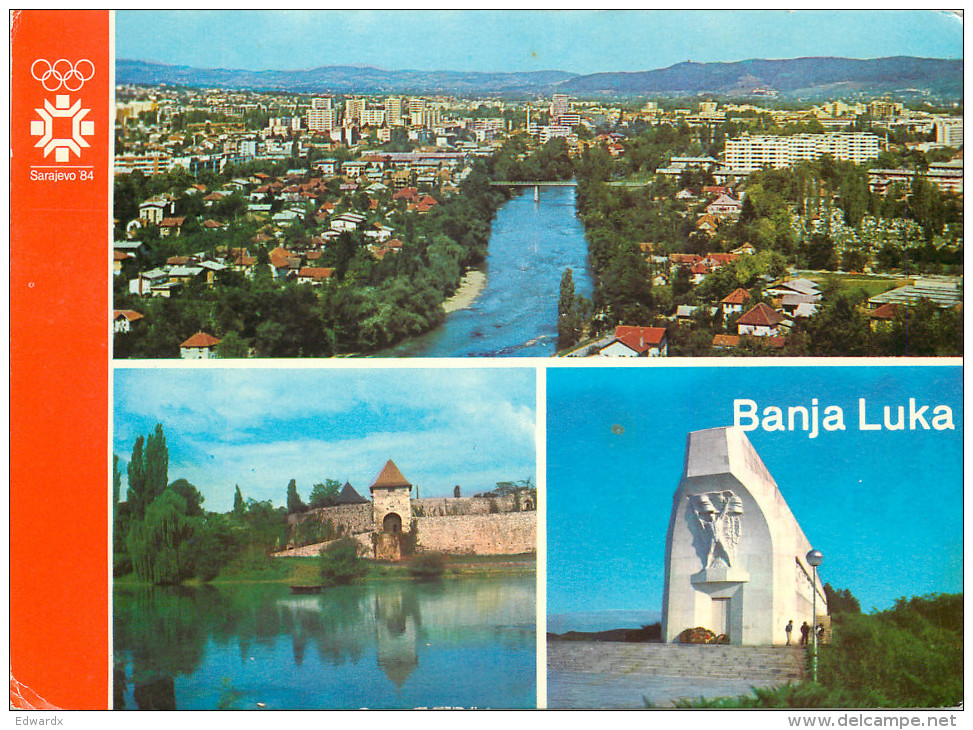 Banja Luka, Bosnia Postcard Posted 1983 Stamp - Bosnia And Herzegovina