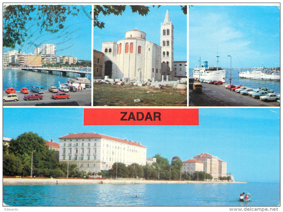 Zadar, Croatia Postcard Posted 1986 Stamp - Croatie