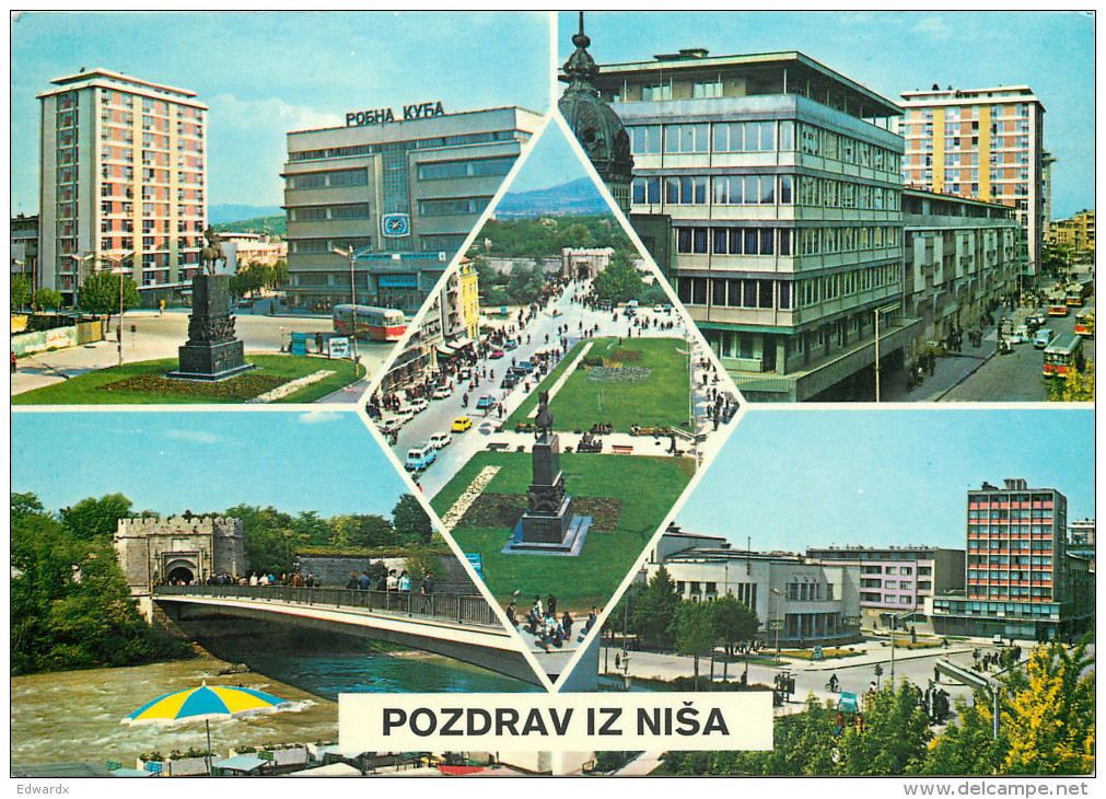 Nis, Serbia Postcard Posted 1972 Stamp - Serbien