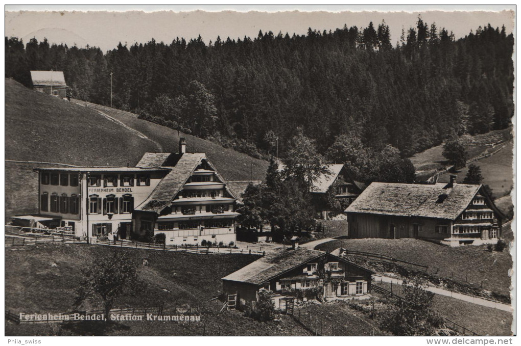 Ferienheim Bendel - Station Krummenau - Photoglob 4973 - Autres & Non Classés