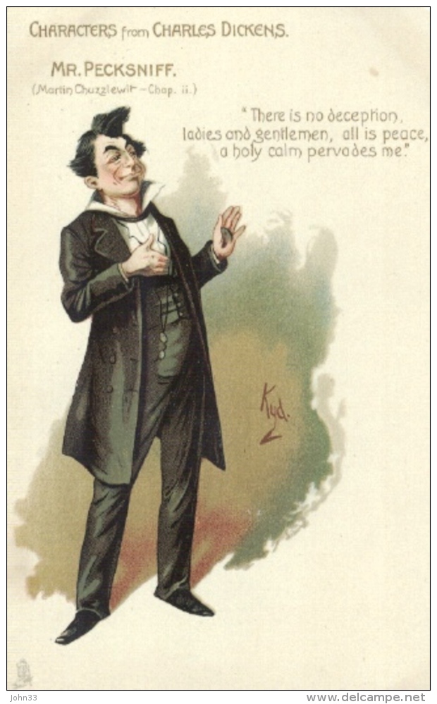 Joseph Clayton Clarke (k/a Kyd)  -  Mr. Pecksniff From Dickens "Martin Chuzzlewit" - Autres & Non Classés