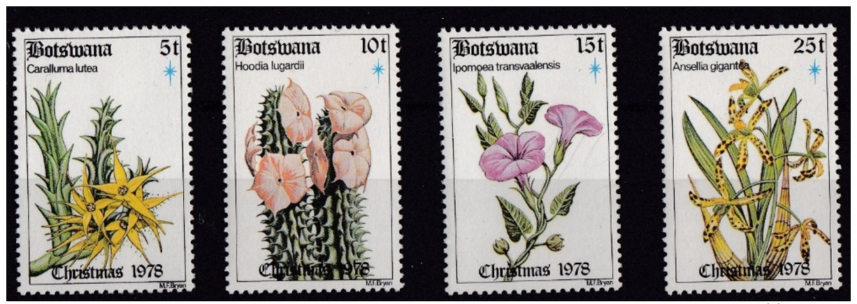 Botswana, (Sc # 221-24), MNH, (Set Of 4), Flowers  (1978) - Botswana (1966-...)