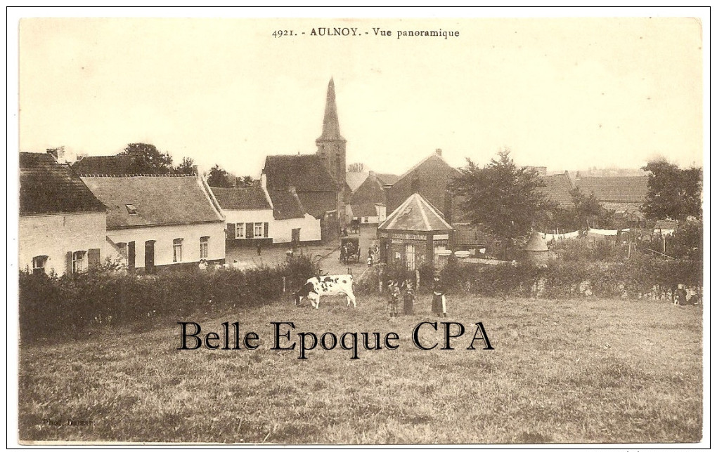 59 - AULNOY-les-VALENCIENNES - Vue Panoramique ++++ Phot. Delsart, Valenciennes, #4921 +++ RARE - Autres & Non Classés