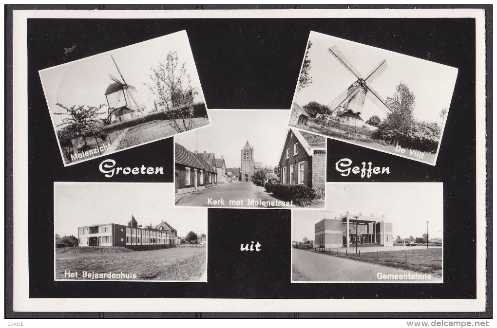 NETHERLANDS ,  GEFFEN   ,  OLD POSTCARD - Oss