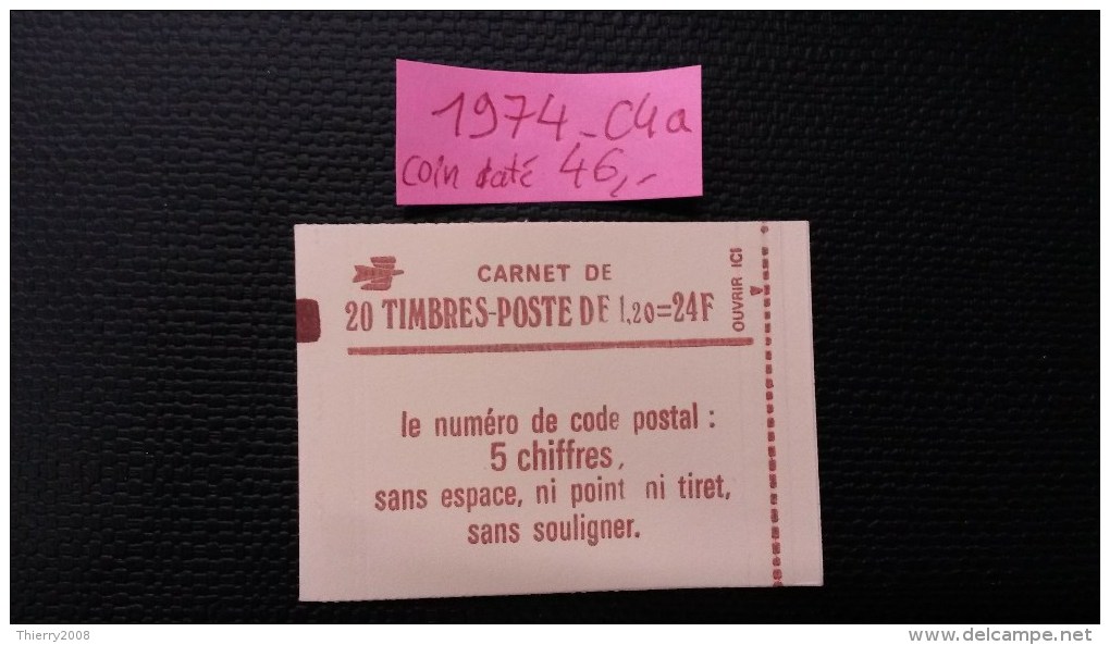 Carnet N° 1974-C4a Neuf ** à 20% De La Cote  TTB - Autres & Non Classés